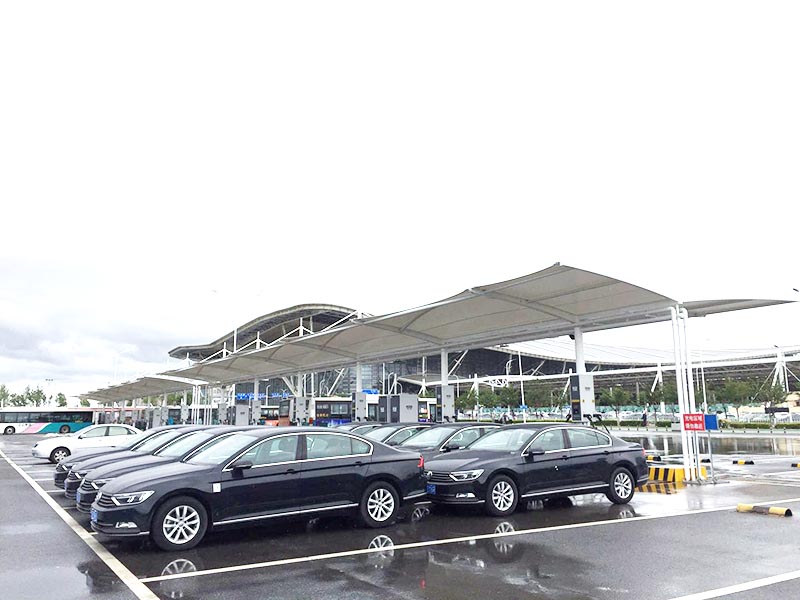 青島火車(chē)站北站充電樁膜結(jié)構(gòu)
